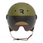 CASQUE VELO ADULTE REVOE PREMIUM URBAIN/CITY KAKI MAT TAILLE 57-58 VISIERE REGLABLE, PROTECTION OREILLE AMOVIBLE (VENDU EN BOITE) COMPATIBLE EBIKE ET TROTTINETTE - HOMOLOGATION EN1078+A1 3760328174445