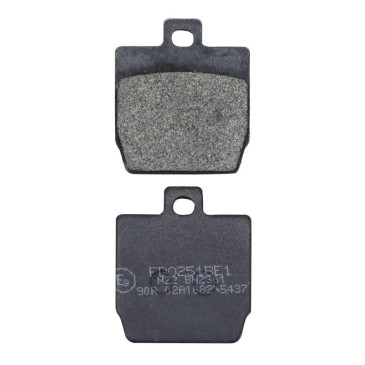 PLAQUETTE DE FREIN ADAPTABLE MBK 50 STUNT 2000> AV, NITRO 1997> AR / YAMAHA 50 SLIDER 2000> AV, AEROX 1997 AR