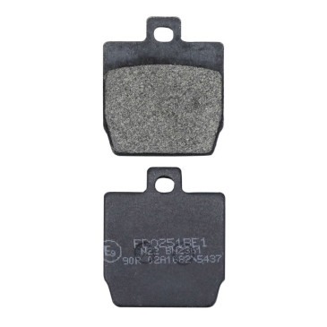 BRAKE PADS SET (2 pads) - NEWFREN FOR MBK 50 STUNT 2000> Front , NITRO 1997> Rear / YAMAHA 50 SLIDER 2000> Front , AEROX 1997 Rear