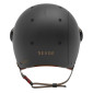 URBAN ADULT HELMET - REVOE KARM - MATT BLACK - Euro 57-58 Adjustable visor, removable ear protections (IN BOX) COMPATIBLE EBIKE/ESCOOTER - APPROVED EN1078+A11