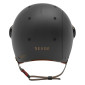 URBAN ADULT HELMET - REVOE KARM - MATT BLACK - Euro 59-60 Adjustable visor, removable ear protections (IN BOX) COMPATIBLE EBIKE/ESCOOTER - APPROVED EN1078+A11