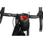 SACOCHE DE CINTRE/GUIDON VELO ZEFAL Z-ADVENTURE POUCH BAG NOIRE FIXATION VELCROS (Lg180mm x D90mm - 1.1 LITRE) - AVEC REFLECTEURS 3420586601151