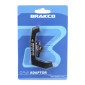 ADAPTATEUR FREIN A DISQUE ROUTE ARRIERE BRAKCO DISQUE 180mm ETRIER POST-MOUNT SUR CADRE FLATMOUNT 3700948244913
