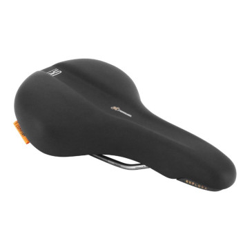 SADDLE - ROYAL EXPLORA GEL - Ergonomic relief - Black - TREKKING MODERATE 273x171mm 415 g