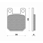 BRAKE PADS SET (2 pads) - NEWFREN FOR PEUGEOT 50 SPEEDFIGHT 2 2001> Front , LUDIX Front / DERBI 50 SENDA 1994> Front / RIEJU 50 RS1 1989> Front / MBK 50 X-POWER 2003> Rear / YAMAHA 50 TZR 2003>2012 Rear 8025832413370