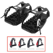 PEDALE ROUTE / VTT RESINE POUR ADAPTER SUR CALES LOOK - SHIMANO ET AUTRES POUR PEDALER SANS LES CHAUSSURES DE VELO (PAIRE) 3700948244319