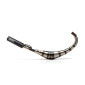 EXHAUST FOR 50cc MOTORBIKE- YASUNI R2 VARNISHED FOR DERBI 50 SENDA/BETA 50 RR/RIEJU 50 MRT, SMX, MRX, RR/MBK 50 X-LIMIT/YAMAHA 50 DTR (LOW MOUNTING) (BLACK SILENCER) -TUB810TB- 8404010063994