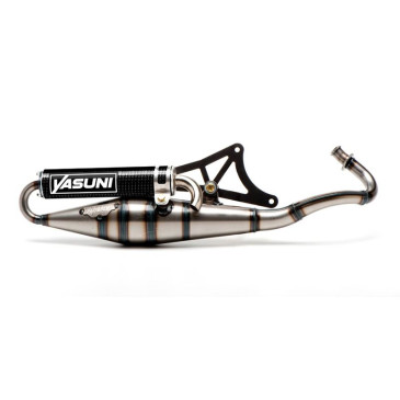EXHAUST FOR SCOOT YASUNI R VARNISHED FOR PIAGGIO 50 ZIP 2 Stroke, TYPHOON, NRG/GILERA 50 STALKER, RUNNER, DNA (CARBON SILENCER) -TUB418C- 8404016008692