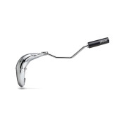 EXHAUST FOR 50cc MOTORBIKE- YASUNI CROSS ML CHROME FOR RIEJU 50 RR/YAMAHA 50 DT-R/MBK 50 X-LIMIT/PEUGEOT 50 XPS, XP6 (TOP MOUNTING/ LEFT) (BLACK SILENCER) -TUB807TB-25- 8404008063852