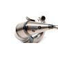 EXHAUST FOR 50cc MOTORBIKE- YASUNI CROSS HM VARNISHED FOR DERBI 50 SENDA 2000>, SENDA R-SM-DRD-BLACK DEVIL/GILERA 50 SMT, RCR/BULTACO 50 ASTRO, LOBITO (TOP MOUNTING) (BLUE SILENCER) -TUB233TR- 8404007063495