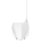 MX FRONT NUMBER PLATE - POLISPORT FOR YAMAHA 250 YZ F 2019>, 250 YZ FX 2020>, 450 YZ F 2018>, 450 YZ FX 2019> WHITE 5604415102592