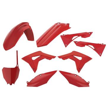 FAIRINGS/BODY PARTS FOR HONDA 250 CRF R 2018>2020, 450 CRF R 2017>2020 Red- (OEM color) (9 parts kit) -POLISPORT-
