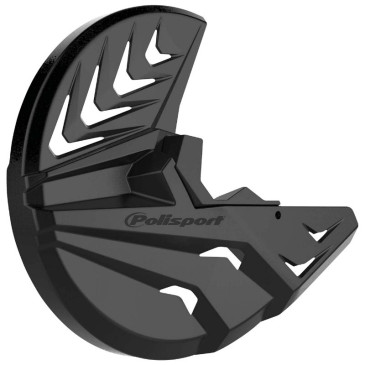 DISC AND BOTTOM FORK PROTECTOR - POLISPORT FOR KTM 250,300 SX, SX-F, XC, XC-F 2015>2022 / HUSQVARNA TC, FC 2015>2022, TE,FE 2016>2022 BLACK. 5604415090141