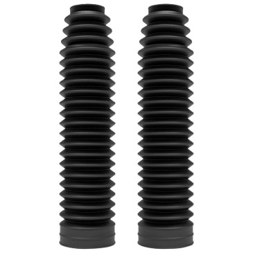 SOUFFLET DE FOURCHE MOTO POLISPORT NOIR DIAM INT 32 ET 60 mm - LONGUEUR 250 mm (PAIRE) 5604415021077
