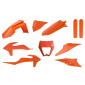 FAIRINGS/BODY PARTS FOR KTM 250, 300 EXC, 250, 350, 450, 500 EXC-F, 250, 300 XC-W, 250, 300 XCF-W 2020> Orange KTM (10 parts kit) -POLISPORT-