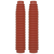 SOUFFLET DE FOURCHE MOTO POLISPORT ROUGE DIAM INT 41 ET 58 mm - LONGUEUR 350 mm (PAIRE) 5604415005961