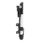 POMPE MINI ROUTE/VTT COMBO ALU ARGENT (TYPE MINI POMPE A PIED) AVEC RACCORD FLEXIBLE 17cm VP/VS 7 BARS (LIVRE AVEC SUPPORT)