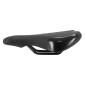 SELLE JUNIOR NEWTON RAW NOIR 230x130mm RAIL ACIER NOIR