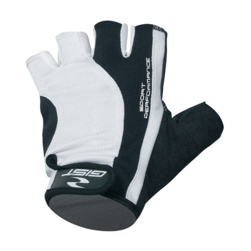 GANTS VELO COURT GIST PRO ETE NOIR/BLANC M (PAIRE SUR CARTE) AVEC VELCRO -5515 8013271120591