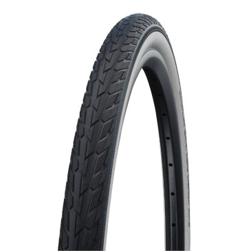 PNEU VTT 26 X 1.75 HS484 SCHWALBE ROAD CRUISER NOIR FLANC BLANC TR (47-559) FLANC REFLEX 4026495812283