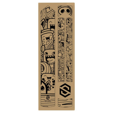 AUTOCOLLANT/STICKER DE PROTECTION CADRE VELO SKUAD MODELE COMICS NOIR (3M)