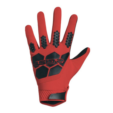 GANTS VELO VTT LONG GIST ARMOR ROUGE M (PAIRE SUR CARTE) COMPATIBLE ECRAN TACTILE -5555