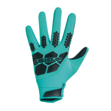 GANTS VELO VTT LONG GIST ARMOR BLEU TURQUOISE M (PAIRE SUR CARTE) TOUCHE ECRAN -5555