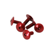 ROUND HEAD SCREW for BODY PARTS - Ø 6 x 15 mm RED (sold per 6) 7421083691818