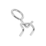 CROCHET DE FIXATION OFFICINE PAROLIN PANNEAU MODELE ANNEAU DIAM 15 mm (A L'UNITE) - POUR PANNEAU 202626 -GIST- 3700948277966