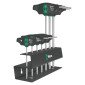CLE TORX MANCHE EN T WERA 467 HF NOIR/VERT (AVEC SUPPORT) (SET 7 PIECES) -MARQUE ALLEMANDE POUR LES ATELIERS- 4013288221728