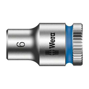 DOUILLE WERA 8790 HMA ZYKLOP 1/4 DIAM 6 mm (VENDU A L'UNITE) -MARQUE ALLEMANDE POUR LES ATELIERS- 4013288120137