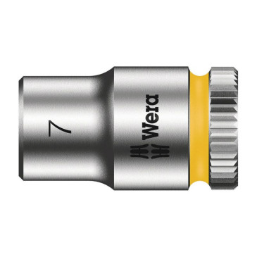 WERA 8790 HMA ZYKLOP SOCKET 1/4 Ø 7 mm (Sold per unit) -German tools for workshop. 4013288120144