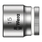 DOUILLE WERA 8790 HMA ZYKLOP 1/4 DIAM 15 mm (VENDU A L'UNITE) -MARQUE ALLEMANDE POUR LES ATELIERS- 4013288206862