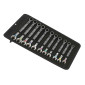 CLE MIXTE/PLATE A CLIQUET WERA 6000 JOKER DIAM 8 A 19 mm (AVEC FONCTION RETENUE) CHROME MOLY (SET 11 PIECES) -MARQUE ALLEMANDE POUR LES ATELIERS- 4013288167521