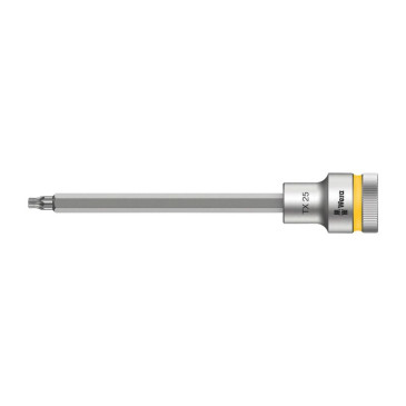 WERA 8767 HF ZYKLOP TORX SOCKET 1/2 Ø 25 mm Long 140 mm (Sold per unit) -German tools for workshop.