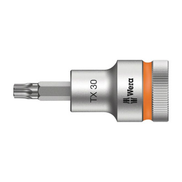 WERA 8767 HF ZYKLOP TORX SOCKET 1/2 Ø 30 mm Long 60 mm (Sold per unit) -German tools for workshop.