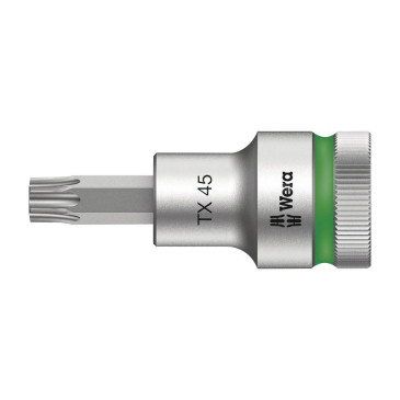 WERA 8767 HF ZYKLOP TORX SOCKET 1/2 Ø 45 mm Long 60 mm (Sold per unit) -German tools for workshop.