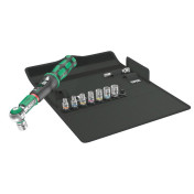 CLE DYNAMOMETRIQUE WERA SAFE TORQUE A1 CARRE 1/4 SERRAGE DE 2 A 12 Nm AVEC DOUILLES (FONCTION CLIQUET SIMPLE) NOIR/VERT (SET 10 PIECES) -MARQUE ALLEMANDE POUR LES ATELIERS- 4013288223005