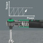 WERA CLICK TORQUE A1 WRENCH SAFE TORQUE - Tightening 1/4 2 > 12 Nm (SET 18 SOCKETS) German tools for workshop