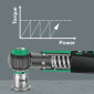 CLE DYNAMOMETRIQUE WERA SAFE TORQUE A1 CARRE 1/4 SERRAGE DE 2 A 12 Nm AVEC DOUILLES (FONCTION CLIQUET SIMPLE) NOIR/VERT (SET 10 PIECES) -MARQUE ALLEMANDE POUR LES ATELIERS- 4013288223005
