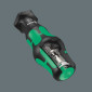 TOURNEVIS PORTE EMBOUT WERA KOMPAKT TURBO 1/4 AVEC EMBOUT VISSAGE NOIR/VERT (MANDRIN A SERRAGE RAPIDE) (SET 19 PIECES) -MARQUE ALLEMANDE POUR LES ATELIERS- 4013288214614