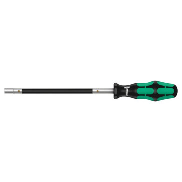 WERA 391 - HOSE CLAMP SCREWDRIVER- HEX Ø 7 mm (sold per unit) Black/green - German tools for workshop.