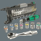 WERA TOOL CHECK PLUS 1/4 Tool combination of ratchet, bit, sockets and a bitholding screwdriver in the smallest of spaces. German tools for workshop. 4013288173003