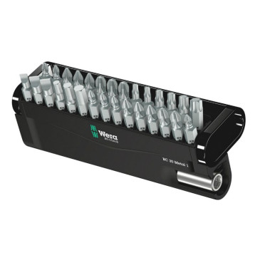 COFFRET D'EMBOUT WERA BIT CHECK METAL 1/4 (SET 30 PIECES) -MARQUE ALLEMANDE POUR LES ATELIERS- 4013288179838