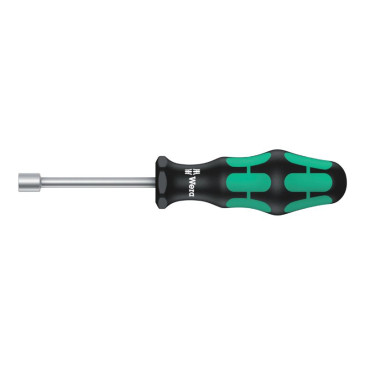 WERA 395 HOLO NUTDRIVER Ø 8 mm BLACK/GREEN (sold per unit) - German tools for workshop. 4013288108333
