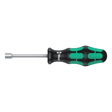 WERA 395 HOLO NUTDRIVER Ø 10 mm BLACK/GREEN (sold per unit) - German tools for workshop. 4013288108340