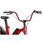 DRAISIENNE ELECTRIQUE RMS E-DRAIS MAX ROUGE RAL 3020 MOTEUR 350 W HOMOLOGUE NF EN 14764 (GARDE-BOUE EN OPTION) (DIM 1,65x0,83x1,18m) -MADE IN FRANCE-
