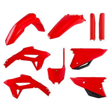 FAIRINGS/BODY PARTS FOR HONDA 250 CRF R 2022>, 450 CRF R 2021> Red - (OEM color) (9 parts kit) -POLISPORT-