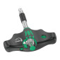 CLIQUET MANCHE EN T WERA 400 KOMPAKT 1/4 AVEC DOUILLE NOIR/VERT (SET 9 PIECES) -MARQUE ALLEMANDE POUR LES ATELIERS- 4013288222862