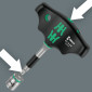 WERA 400 KOMPAKT 1/4 - T-HANDLE RATCHET SCREWDRIVER FOR 1/4 BITS - SET 9 PIECES - German tools for workshop